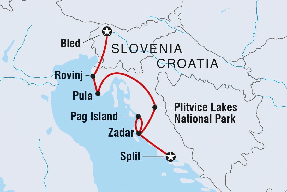 plitvice ಕ್ರೊಯೇಷಿಯಾ ನಕ್ಷೆ